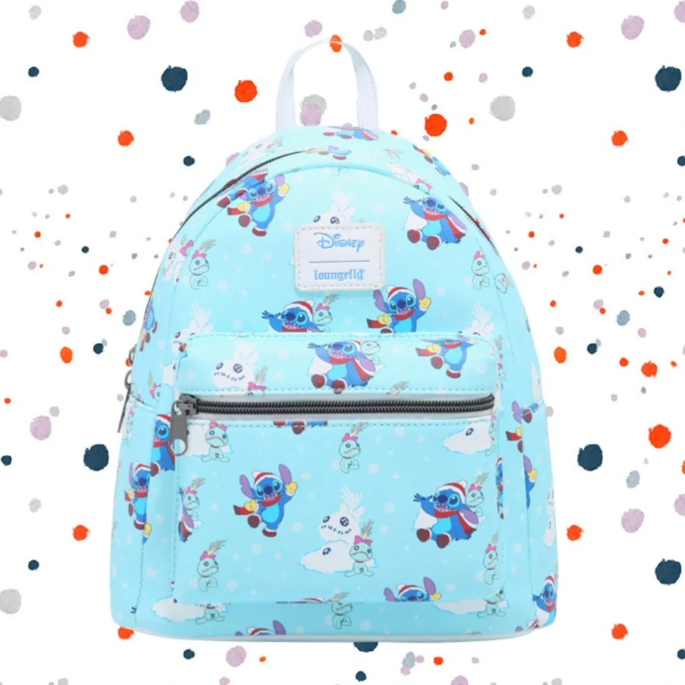 Loungefly Disney Lilo‎ and Stitch Snow Day Mini Backpack and Wallet